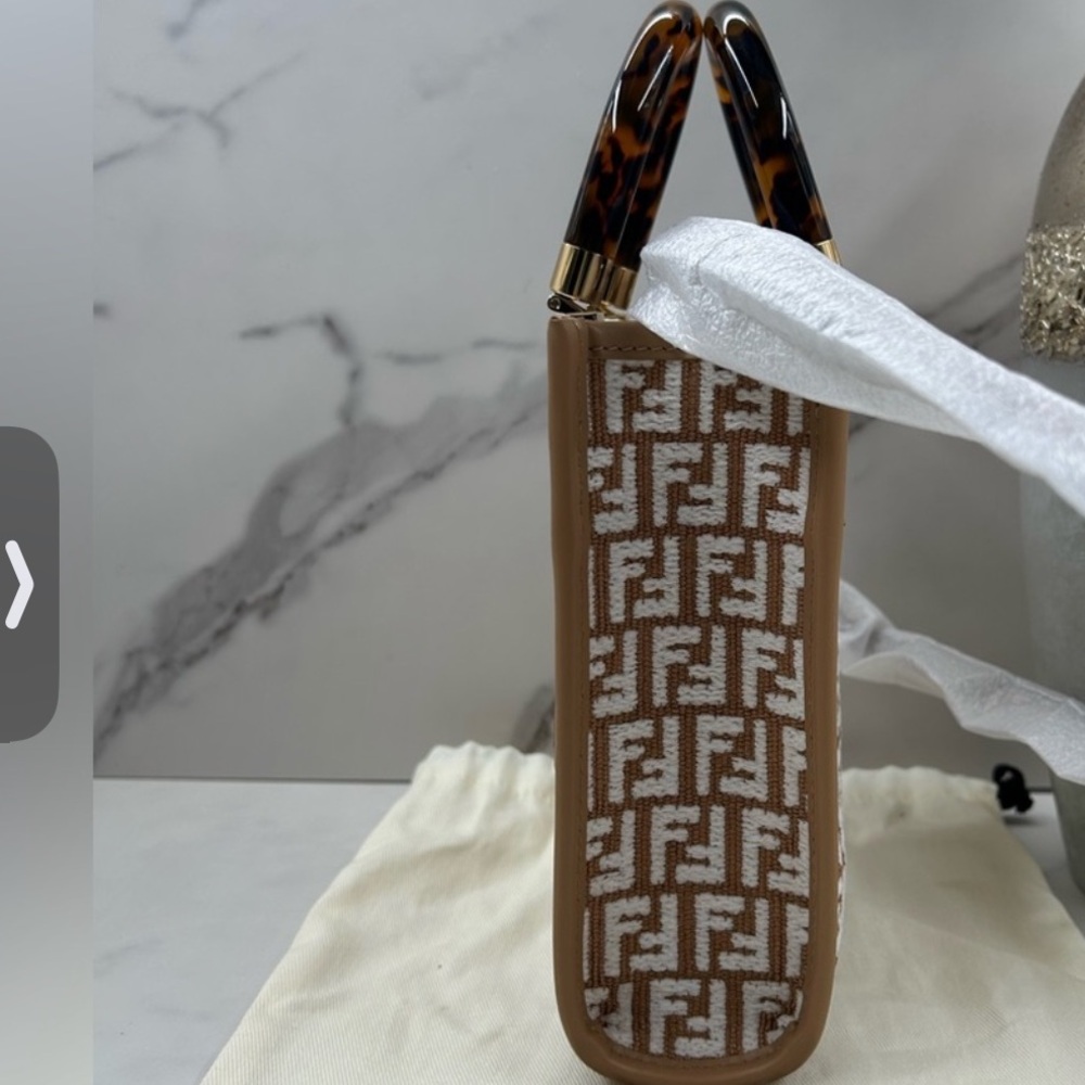 Fendi Sunshine Mini Shopper Tote NWT RARE SOLD OUT CURRENT - Picture 6 of 12